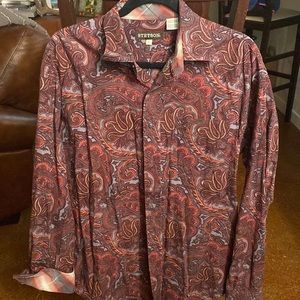 Stetson Paisley Western Shirt Button Down